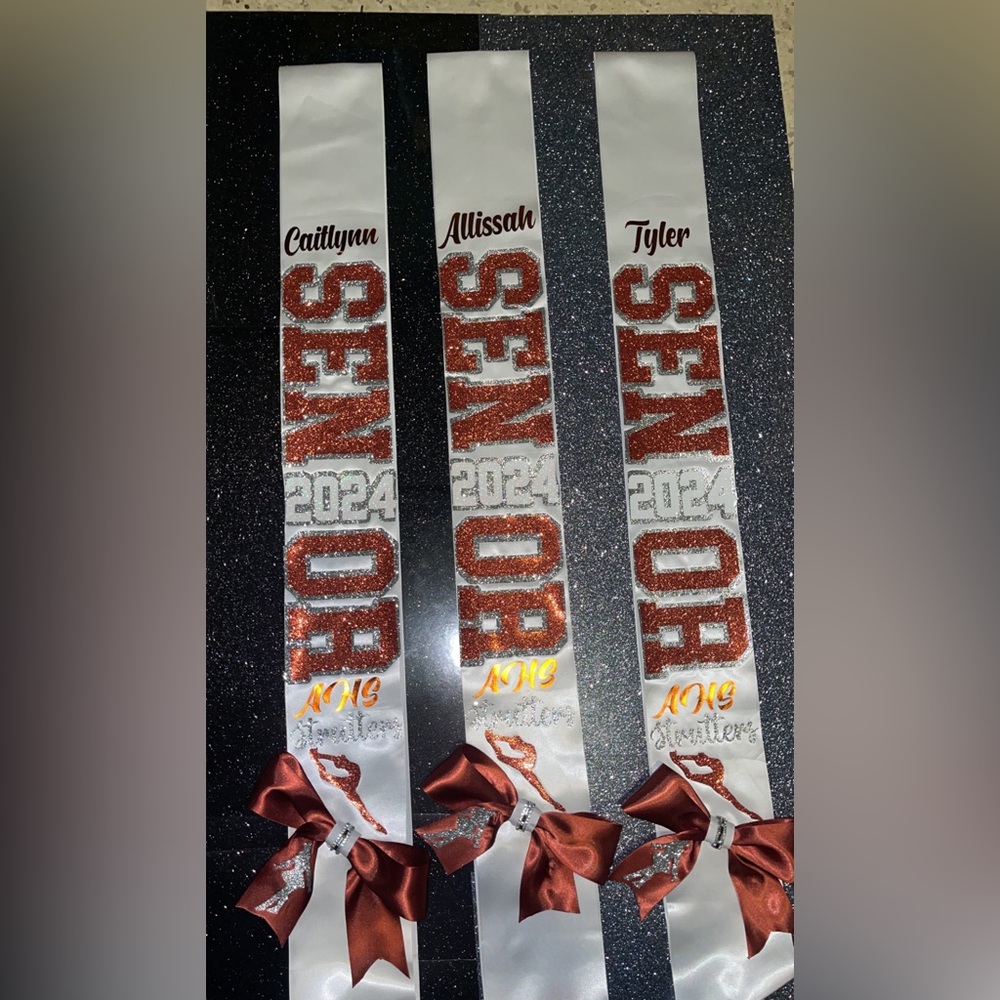 Custom senior sashes